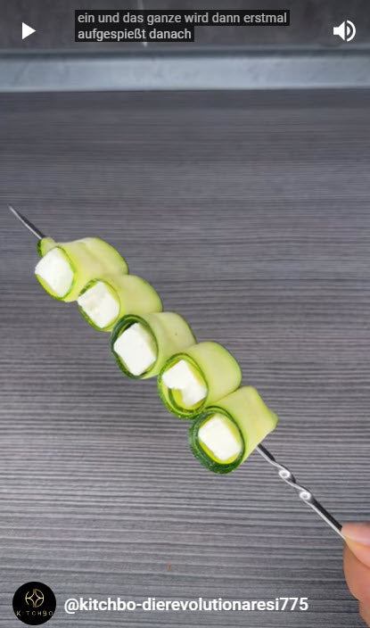 Zucchini- Feta Röllchen