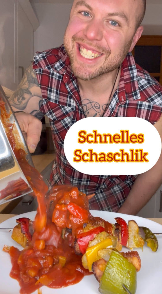 Das geilste Schaschlick mit Paprika Sosse