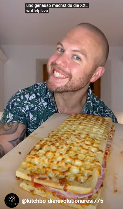 XXL- Waffel Pizza